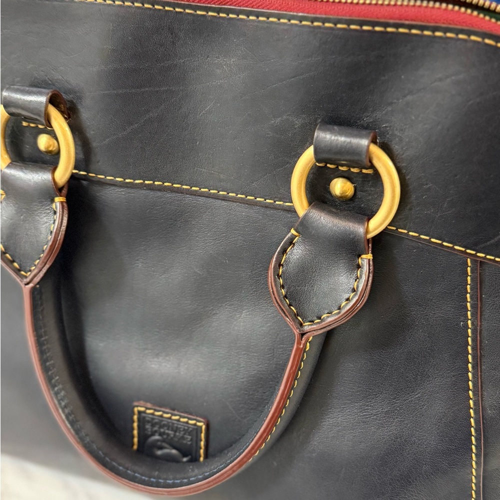 Dooney & Bourke Florentine Cameron Satchel-Navy - Picture 2 of 10